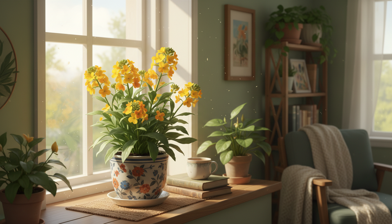 Растение or Желтофиоль (Erysimum &times; cheiri) в домашнем интерьере